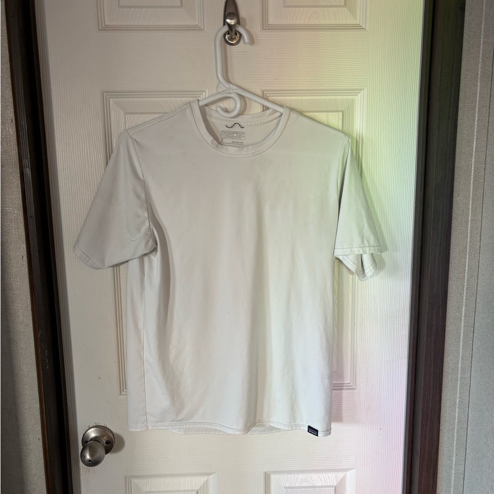 Patagonia White Crew Neck Tee